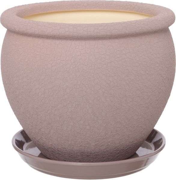 Горщик Оріана-Запоріжкераміка В`єтнам №3 шовк круглий 5л аметист (011-3-137) 