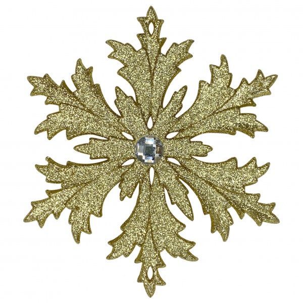 Подвеска MISLT Снежинка Морозко с камешком 000-3 5 см