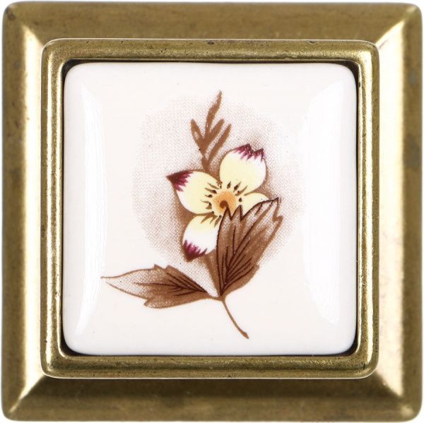 Меблева ручка K-302 G4/07 M врізна мм стара бронзаDC