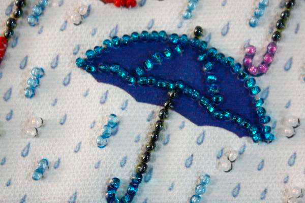 Набор для вышивания бисером «Сумка» Зонтики ACA Абрис Арт 