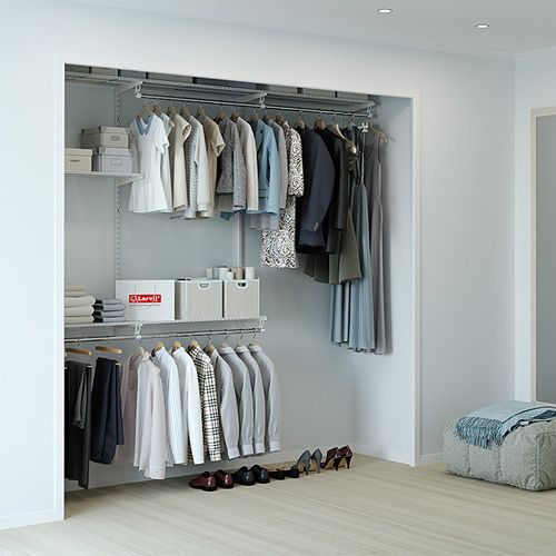 Гардеробная система Larvij с полками 300 мм белый