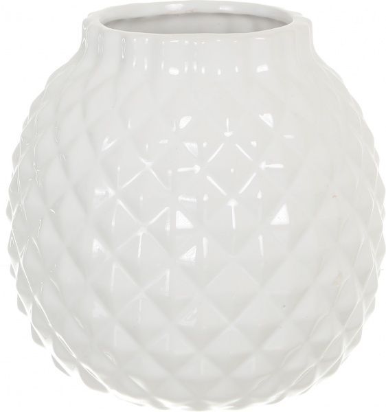 Ваза керамическая белая JOL16A29-1W 15,7х15,5 см Herisson