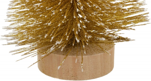 Ялинка декоративна настільна золота 13x30 см