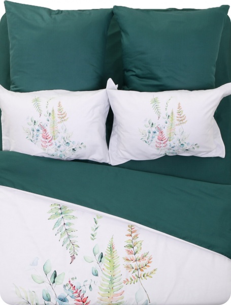 Комплект постільної білизни Palm Green 2 зелений La Nuit 