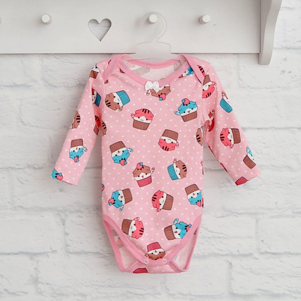 Боди детское для девочки Blanka Кексы р.86 розовый 110123 