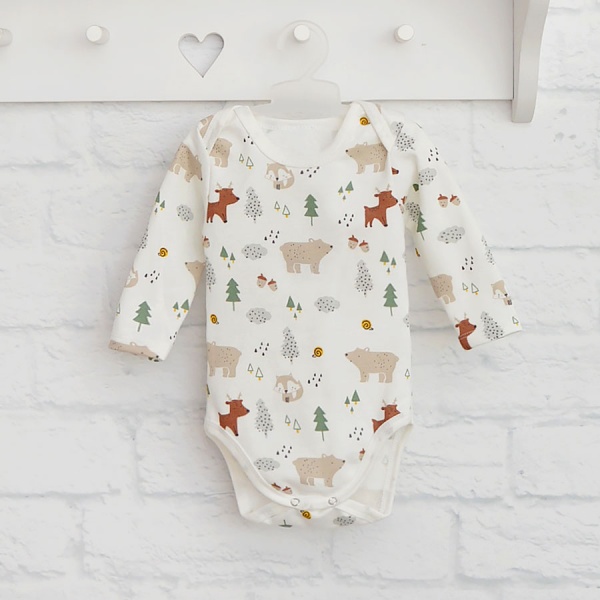 Боди детское унисекс Blanka Олененок р.86 бежевый 110362 