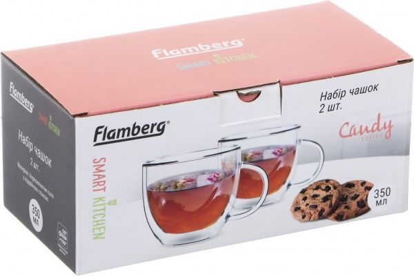 Набір чашок 350 мл 2 шт. Flamberg Smart Kitchen