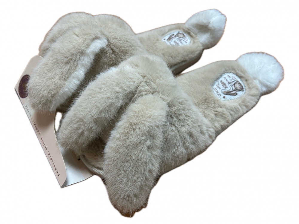 Капці домашні Gemelli Кроленя р.41 бежевий