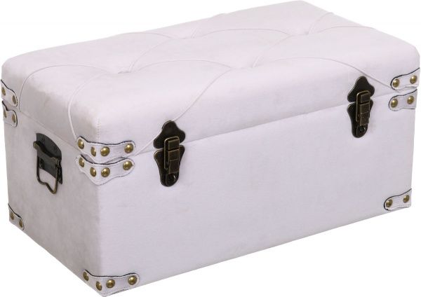 Скриня-пуф Art&Crafts Велюр світло-сірий 57х30х29 см 