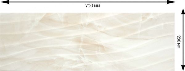 Плитка STN CERAMICA Діва WV Крем BR 25x75 
