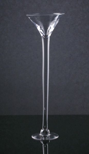 Ваза мартінка 18х13х60 см прозора