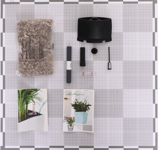 Вазон пластиковый Lechuza Classico Premium LS 21 круглый 9,6л кофейный (16021) 