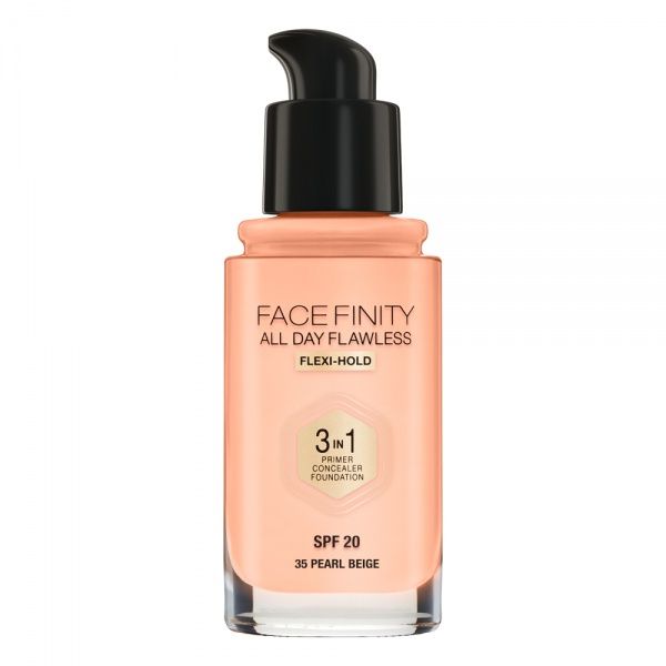 Тональна основа Max Factor Facefinity All Day Flawless 3-in-1 35 Pearl Beige 30 мл