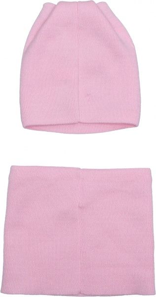 Шапочка дитяча для дівчинки Luna Kids р.50 бузковий із рожевим 2093к 