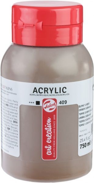 Фарба акрилова (409) Умбра палена 750 мл Talens Art Creation Royal Talens