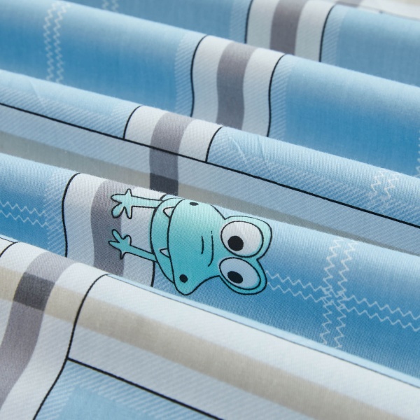 Комплект постільної білизни Tiles 1,5 блакитний La Nuit 