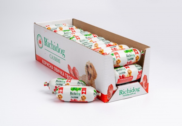 Корм вологий Для молодих та дорослих собак для усіх порід Richi Dog 120 г