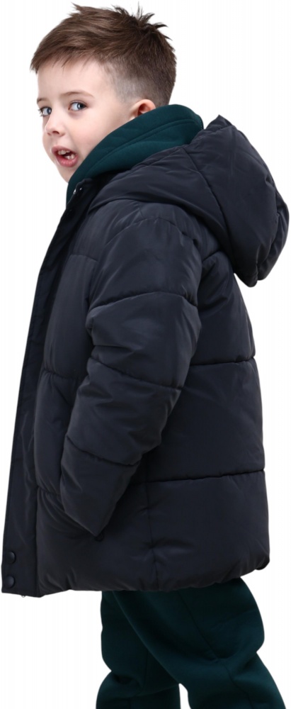 Куртка-пуховик для мальчиков HW р.116–122 черный REFLECTIVE JACKET