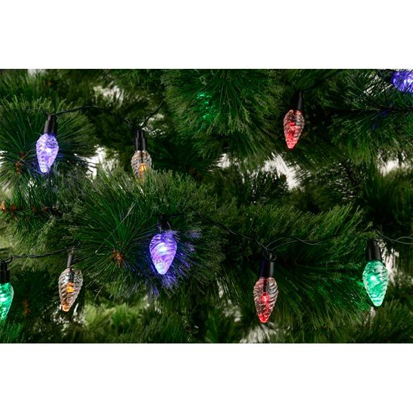 Гирлянда линейная LED 20 ламп 2 м разноцветная 11530319