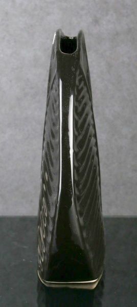 Ваза керамическая черная Флора Пальмовый лист 2905-29 Eterna