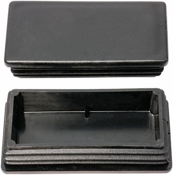 Заглушка прямокутна чорна 60х120 мм