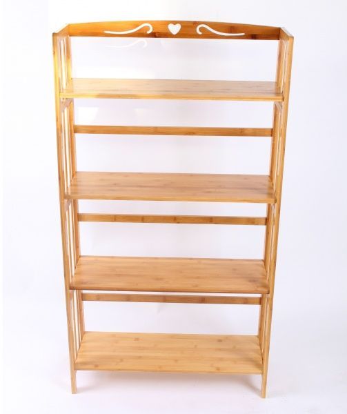 Полка Домовой книжная 4 уровня 690x1250x250 мм 