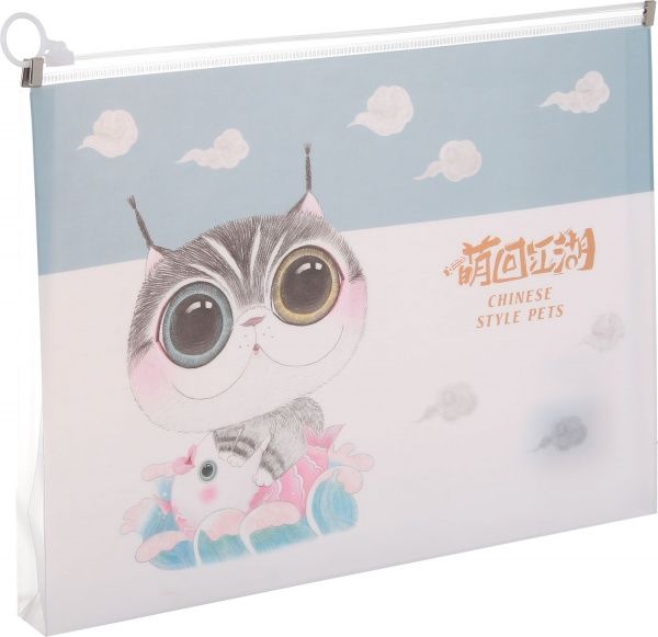 Папка zip lok Lovely голубая