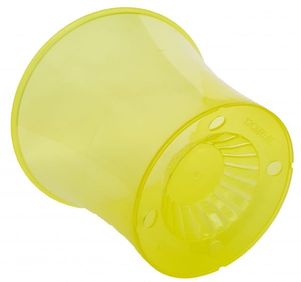 Горшок пластиковый Орхидея 0,6 л круглый желтый прозрачный 