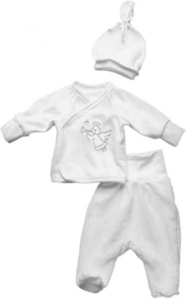 Комплект для крещения Модний Карапуз р.62 белый 03-01087-0 