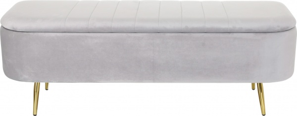 Сундук-пуф Christian светло-серый 120х38х42 см 