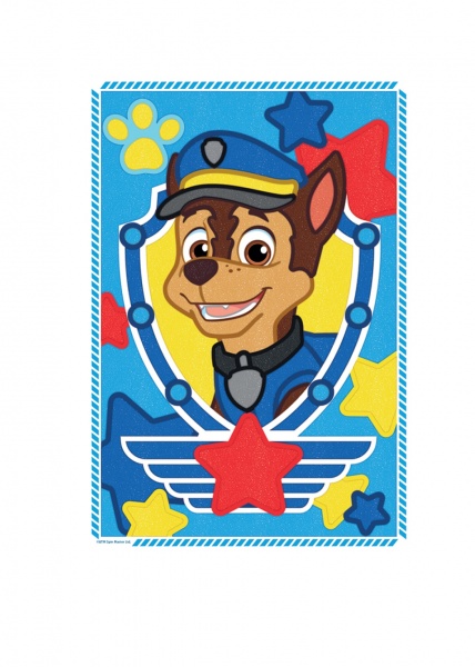 Аппликация Перо Роспись цветным песком Чейз