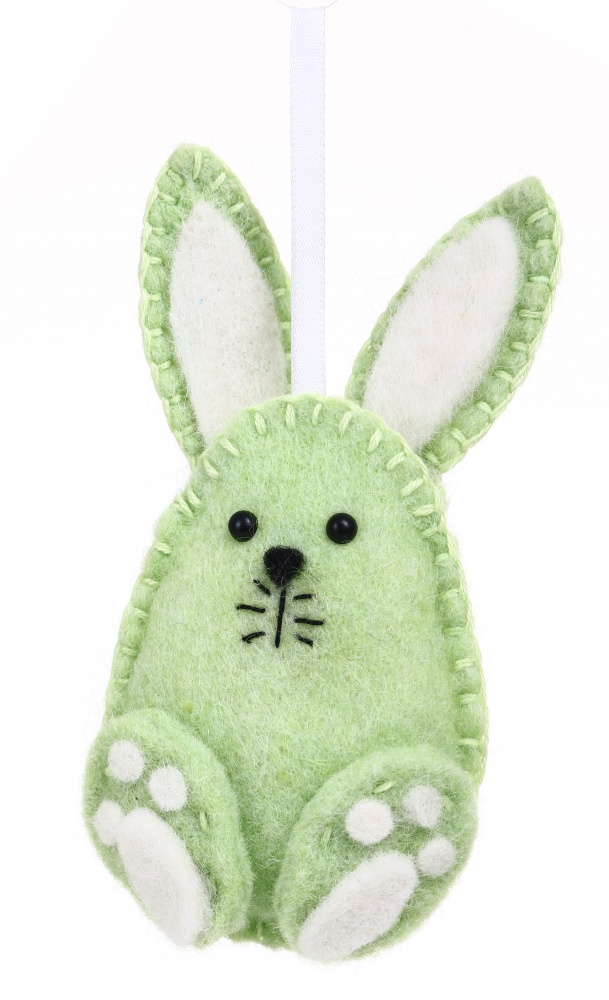 Декорация пасхальная Кролик фетровый 16х8 см в ассортименте