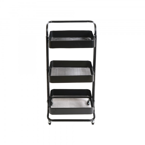 Візок Домовий 3 рівні 450x365x860мм чорний/чорний(18184) 