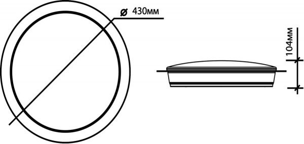 Светильник светодиодный Hopfen ALR 30 Вт белый/серый 3500 К 