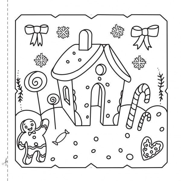 Книга «Новорічні листівки Розмалюй і подаруй!» 978-617-768-686-5