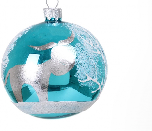 Шар новогодний мульти d 80 мм в ассортименте