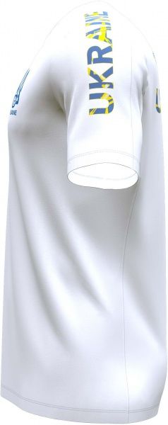 Футболка формы сборной Украины 2021 Joma FED. FUTBOL UCRANIA SHORT SLEEVE T-SHIRT AT102362B200 р. 2XL белый