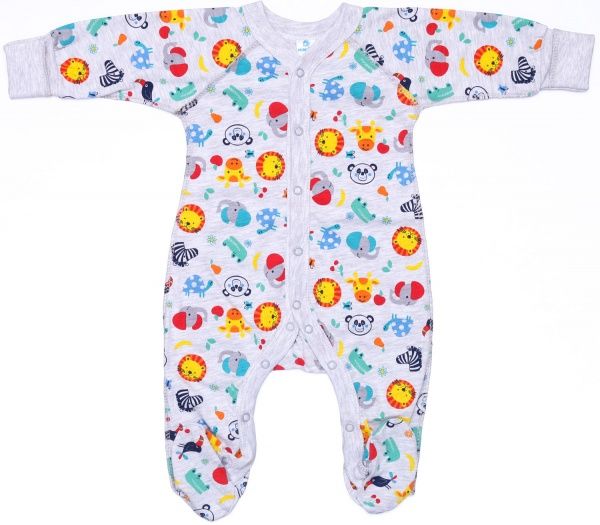 Комбинезон детский унисекс Minikin р.62 серый меланж 21300262 