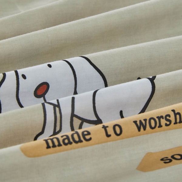 Комплект постільної білизни Doggy 1,5 сіро-бежевий La Nuit 