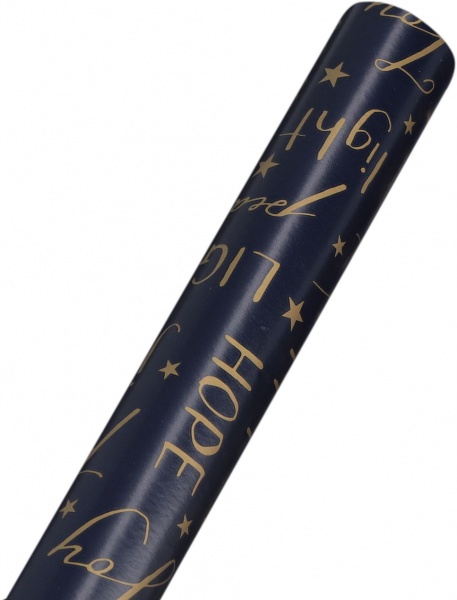 Бумага для упаковки фольгированная черная MX62720 70x200 см 