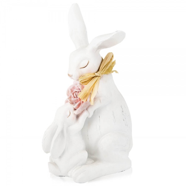 Декоративная фигура семья кроликов 20 см