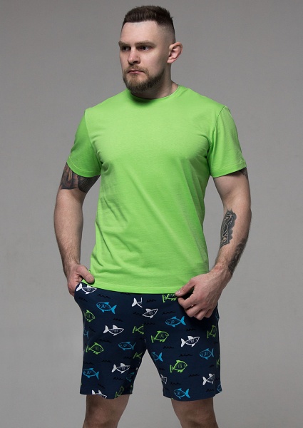 Пижама мужская Roksana 1211/16341 р. 54 зеленый