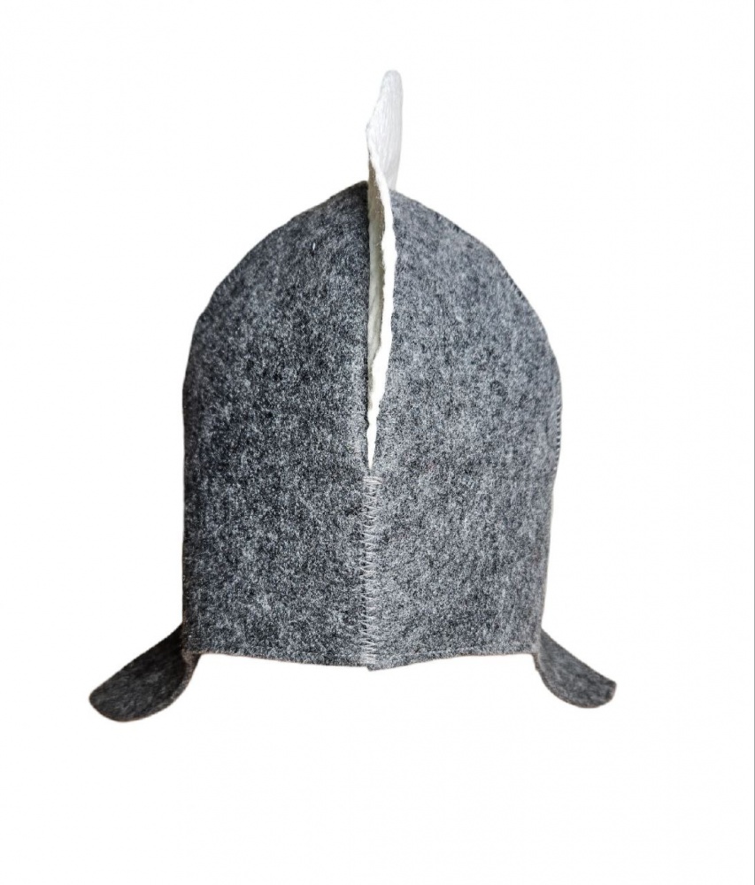 Шапка для сауни Sauna PRO ГЛАДІАТОР сірий (штучна повсть)