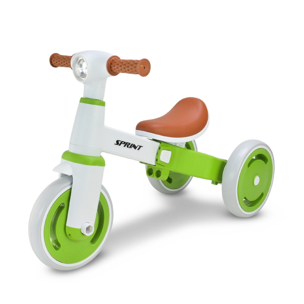 Велосипед трехколесный Shantou с родительской ручкой зеленый TR2605