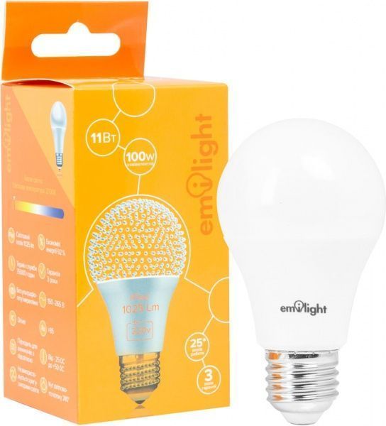 Лампа светодиодная Emilight 11 Вт A60 матовая E27 220 В 2700 К 