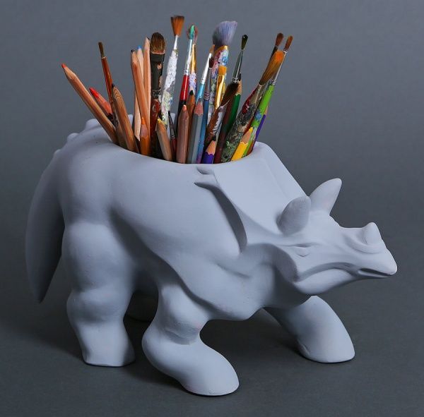 Кашпо Animal Land Трицератопс сірий Дон Пион