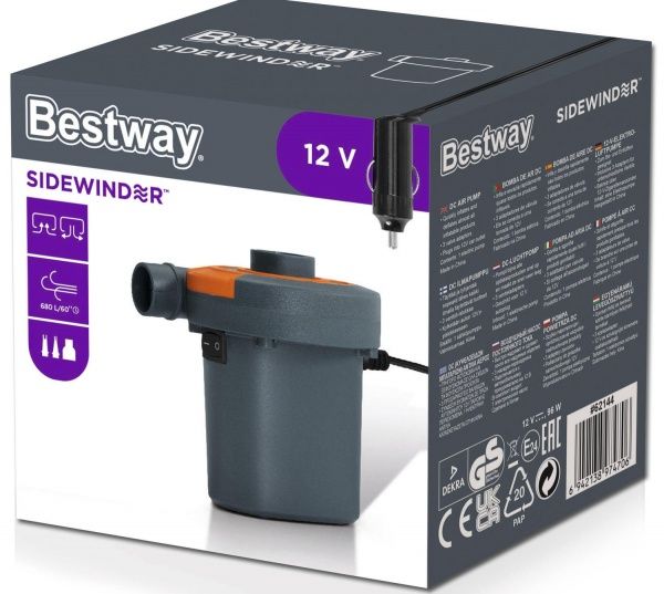 Насос Bestway електричний 12 В для надувних виробів (62144)