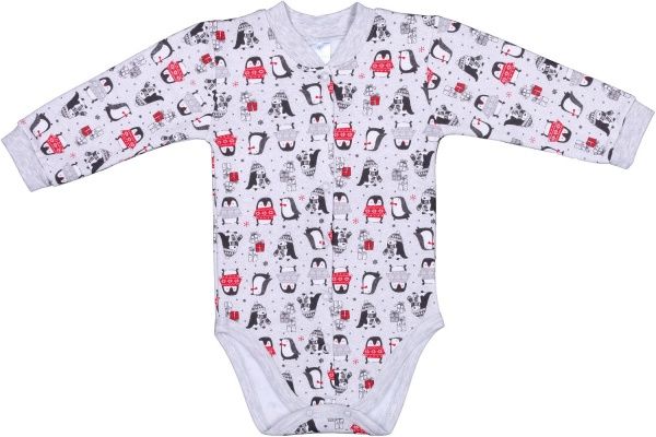 Боди детское для девочки Baby Veres Penguins р.74 красный 