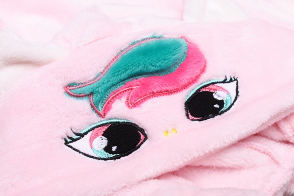 Кігурумі-піжама для дівчинки Фламінго 822-910 р.140 рожевий із молочним 