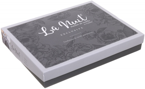 Комплект постільної білизни Exclusive Stripe Deluxe 2.0 ліловий La Nuit 